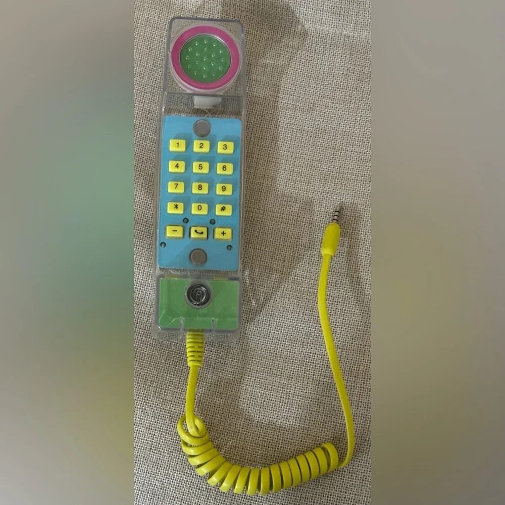 Target Bullseye Playground Wired Clear Phone Handset 2023 retro See Through